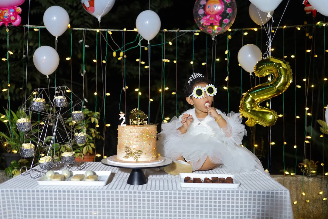 Golden Birthday Cake